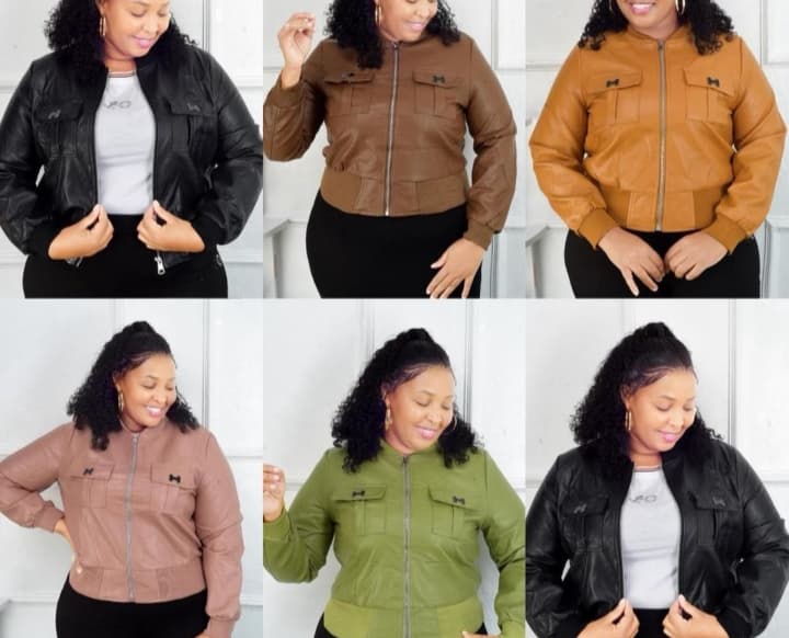 Ladies Bomba leather jacket