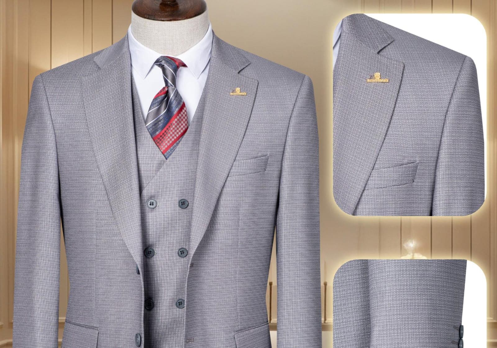 Turkish premium quality 3piece suit-(size 46-58)