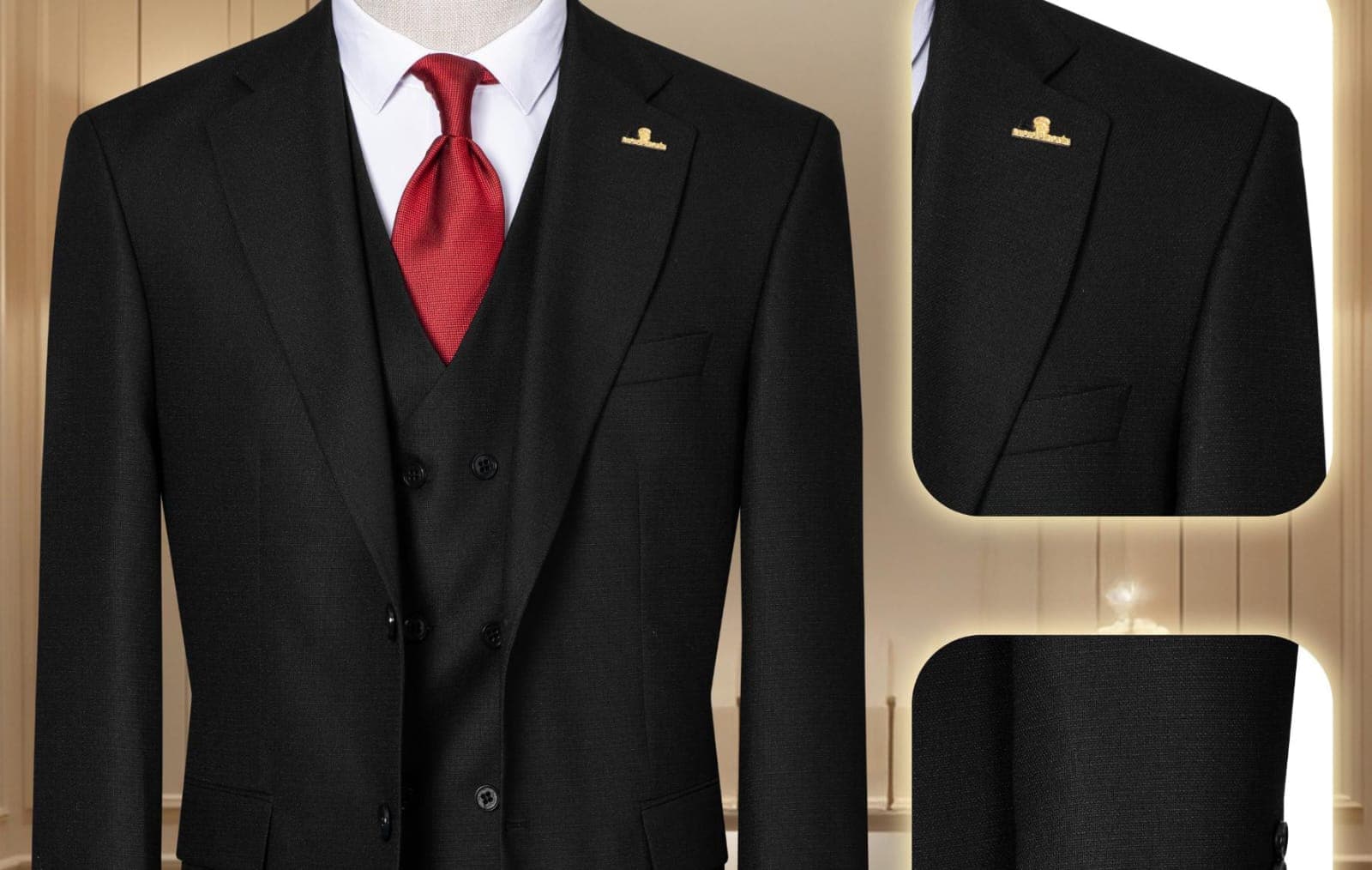 Turkish premium quality 3piece suit-(size 46-58) gallery 2