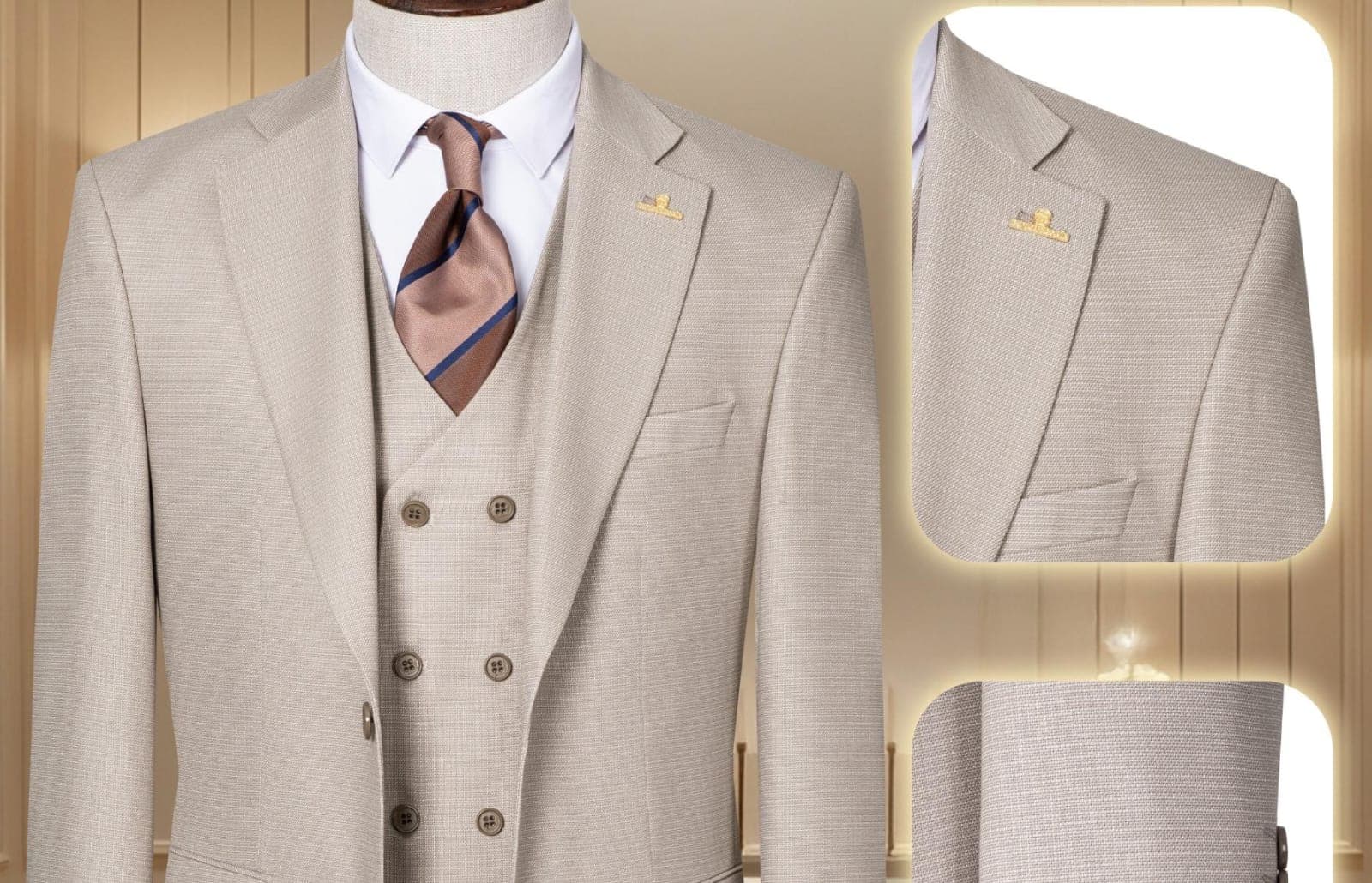 Turkish premium quality 3piece suit-(size 46-58) gallery 7