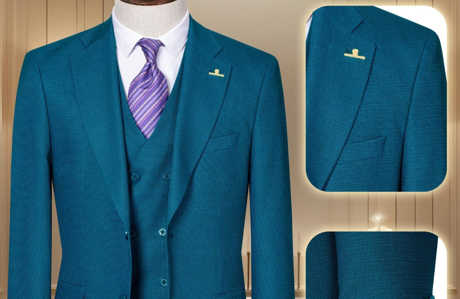 Turkish premium quality 3piece suit-(size 46-58) gallery 10