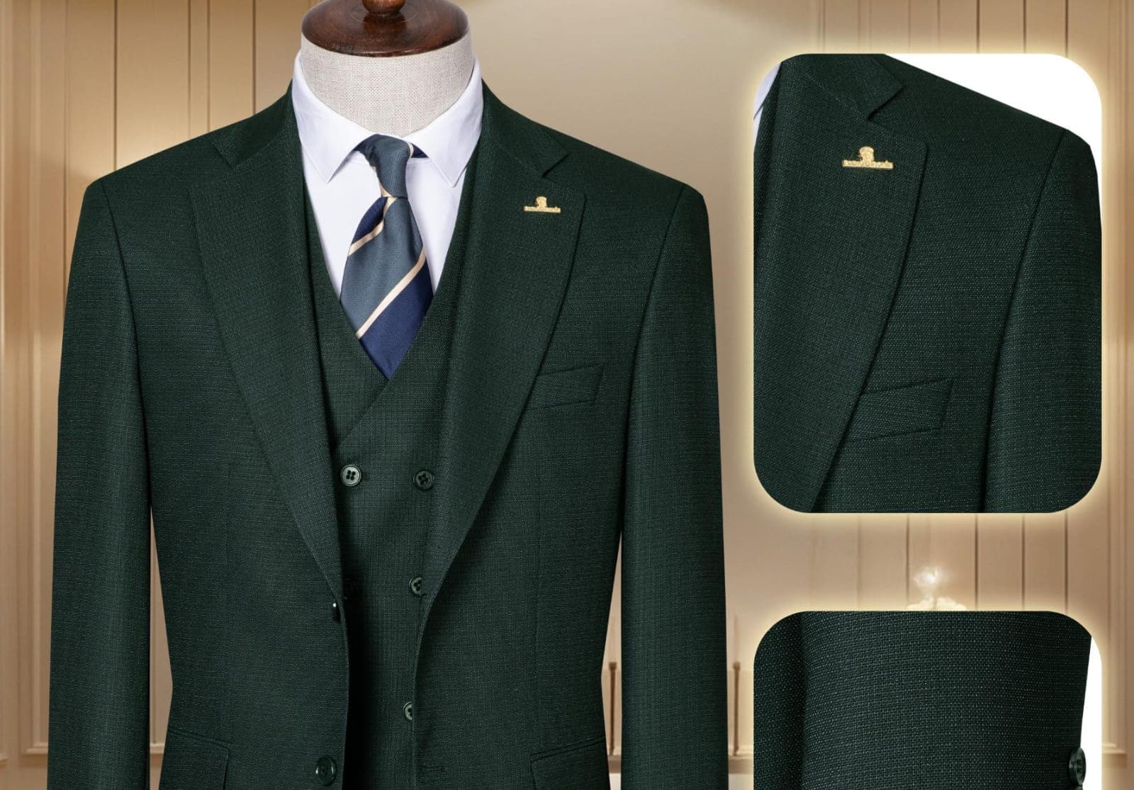 Turkish premium quality 3piece suit-(size 46-58) gallery 11