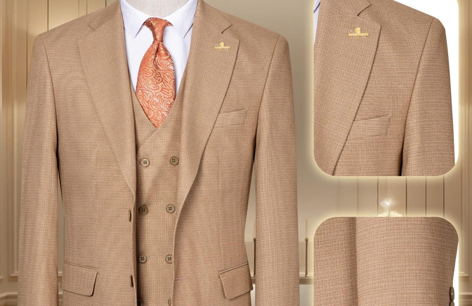Turkish premium quality 3piece suit-(size 46-58) gallery 13