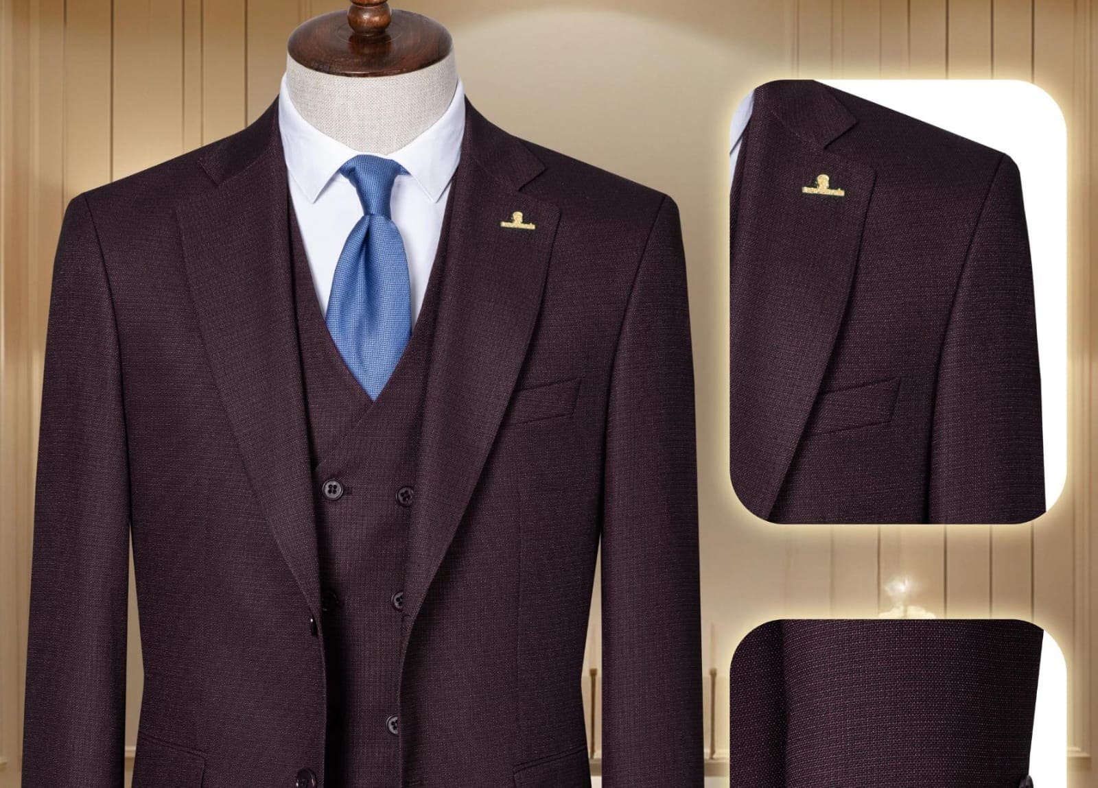 Turkish premium quality 3piece suit-(size 46-58) gallery 14