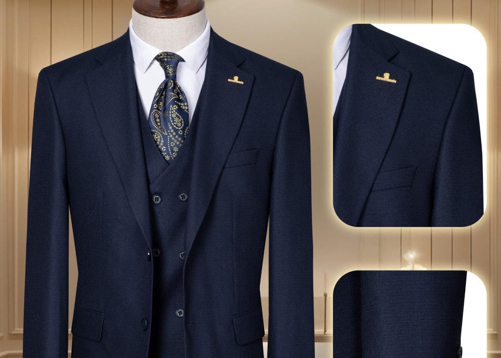 Turkish premium quality 3piece suit-(size 46-58) gallery 15