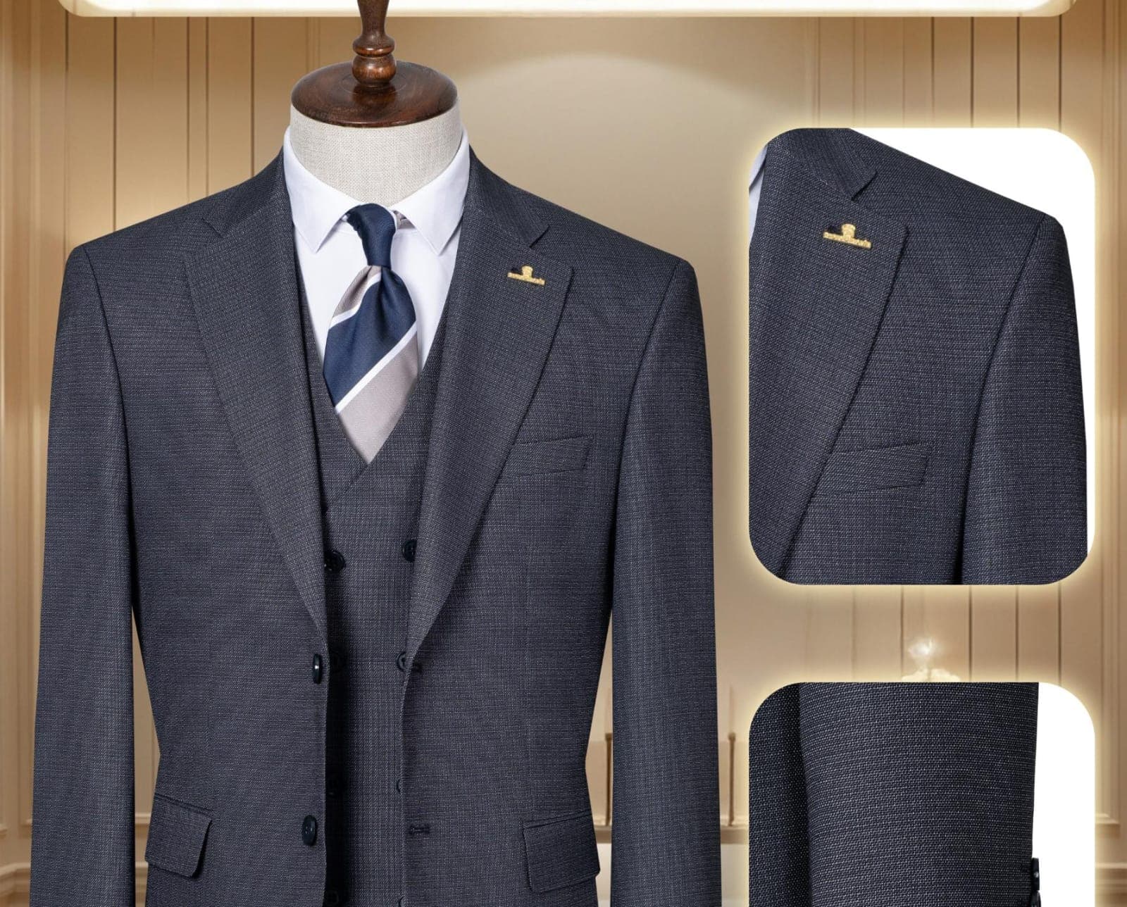 Turkish premium quality 3piece suit-(size 46-58) gallery 19