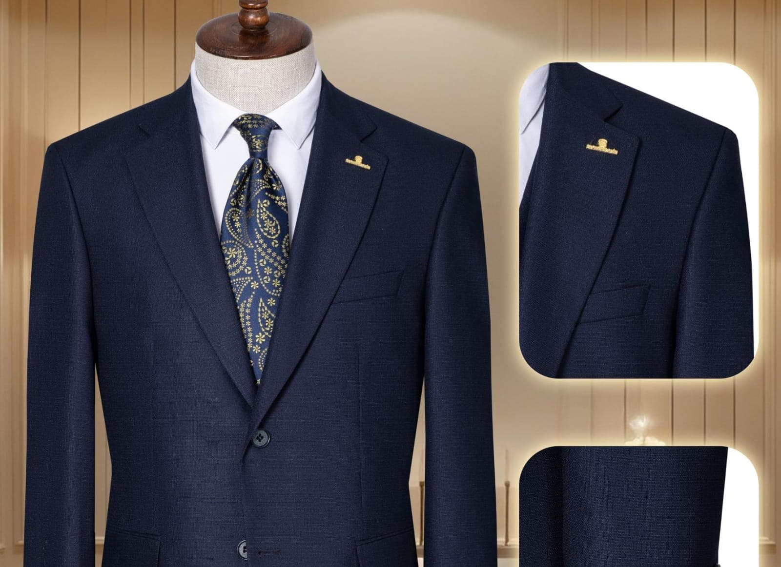 Quality premium men's Turkish 2 piece suit-9size (42-58) gallery 2