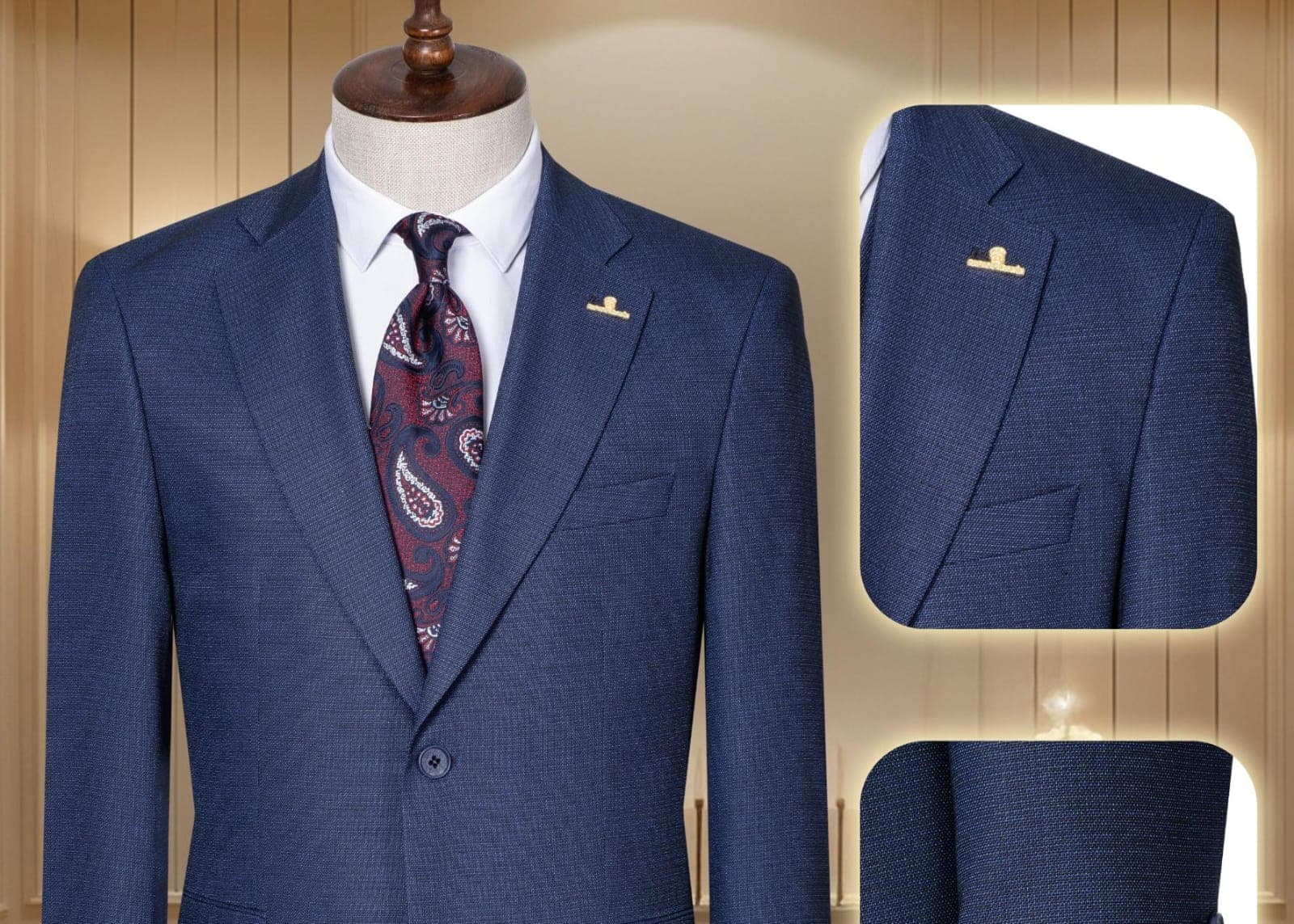 Quality premium men's Turkish 2 piece suit-9size (42-58) gallery 4