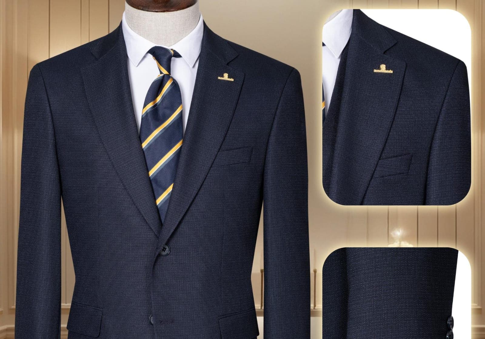 Quality premium men's Turkish 2 piece suit-9size (42-58) gallery 5