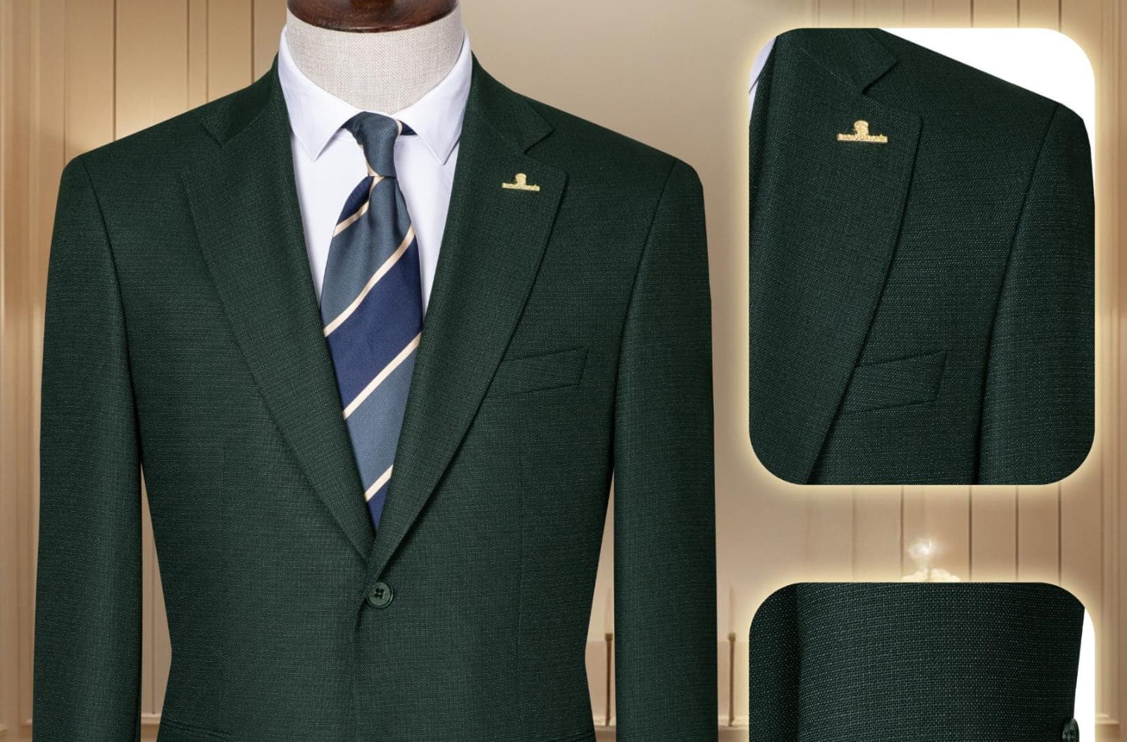 Quality premium men's Turkish 2 piece suit-9size (42-58) gallery 7