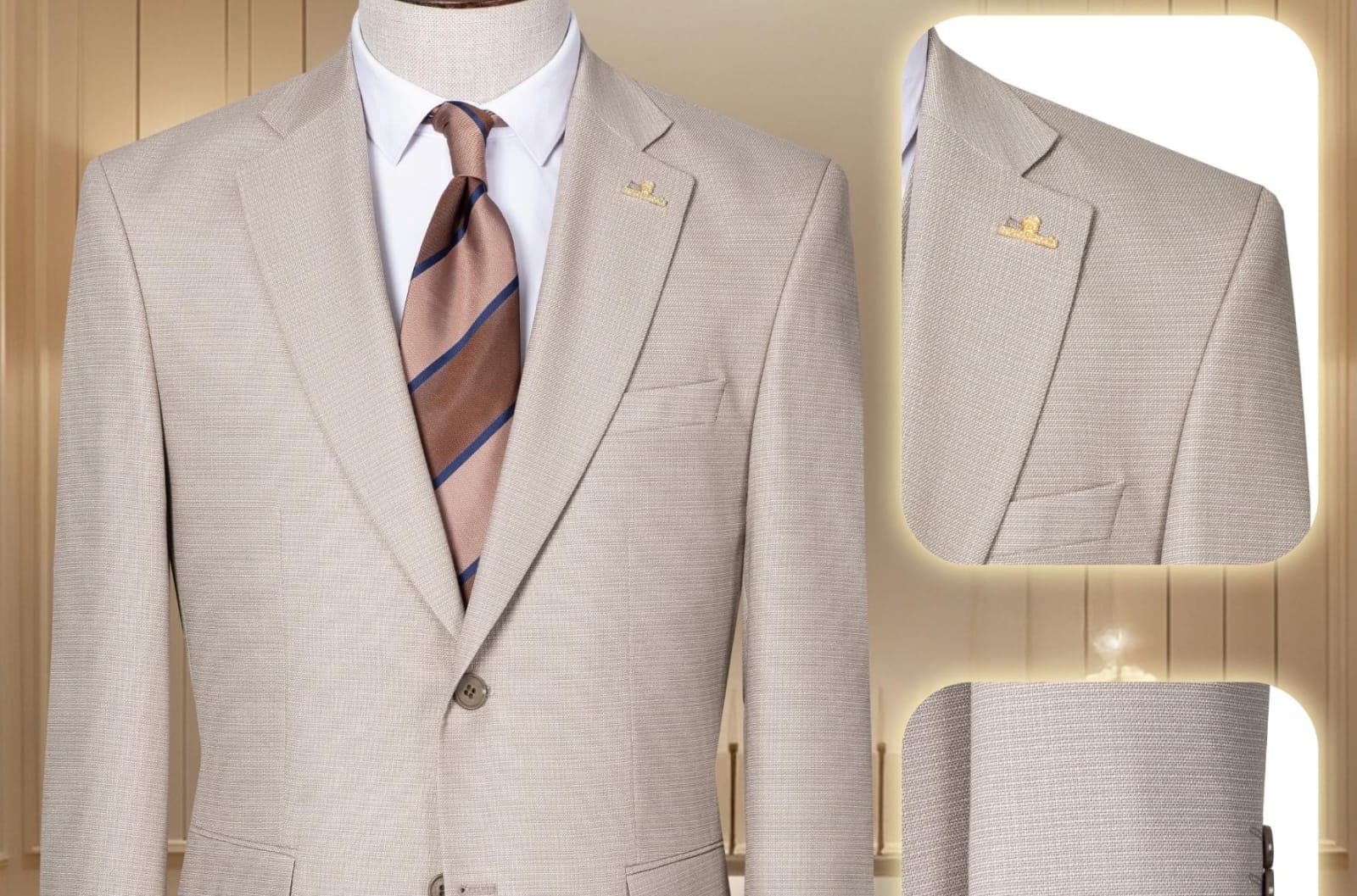 Quality premium men's Turkish 2 piece suit-9size (42-58) gallery 8
