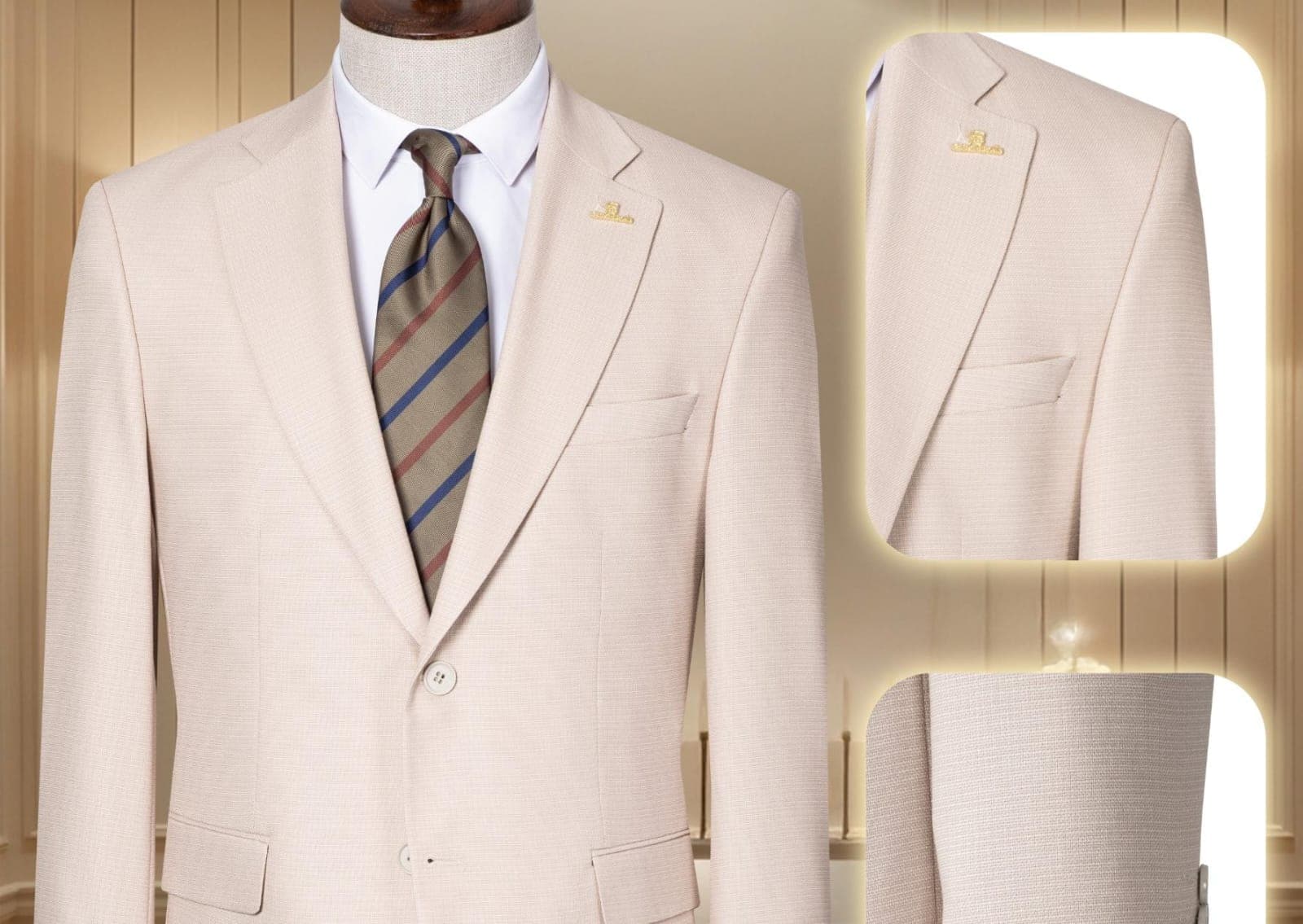 Quality premium men's Turkish 2 piece suit-9size (42-58) gallery 12