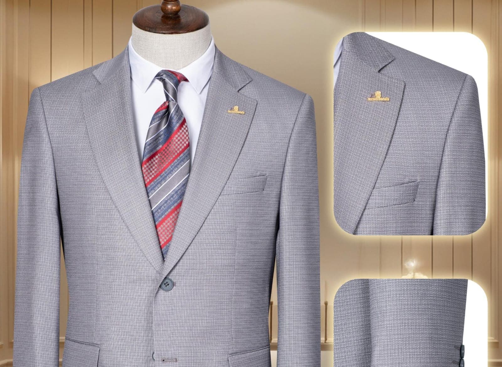 Quality premium men's Turkish 2 piece suit-9size (42-58) gallery 14