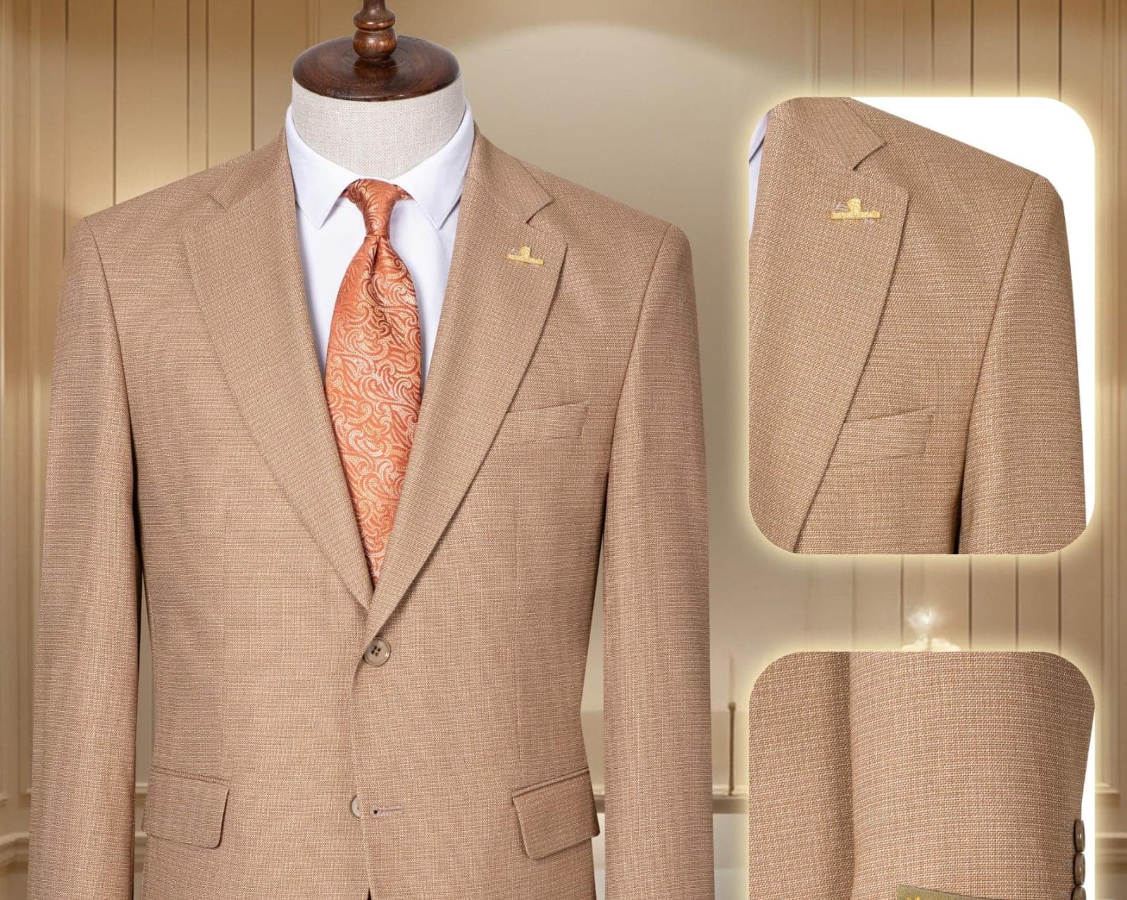Quality premium men's Turkish 2 piece suit-9size (42-58) gallery 15