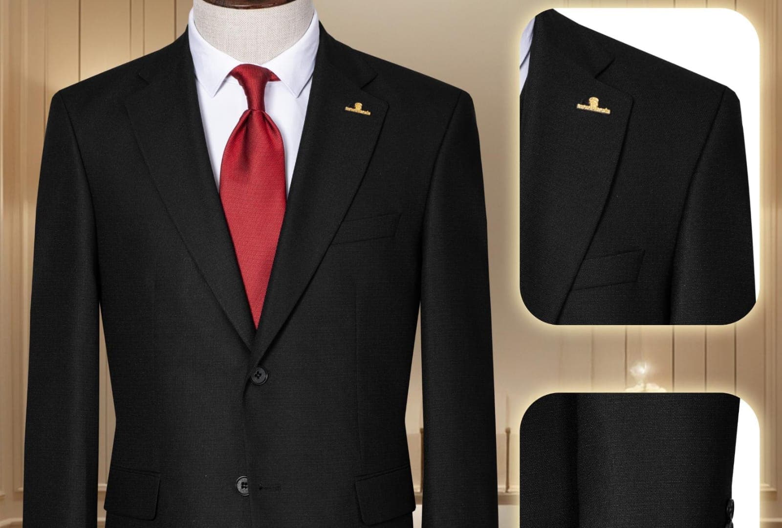 Quality premium men's Turkish 2 piece suit-9size (42-58) gallery 16