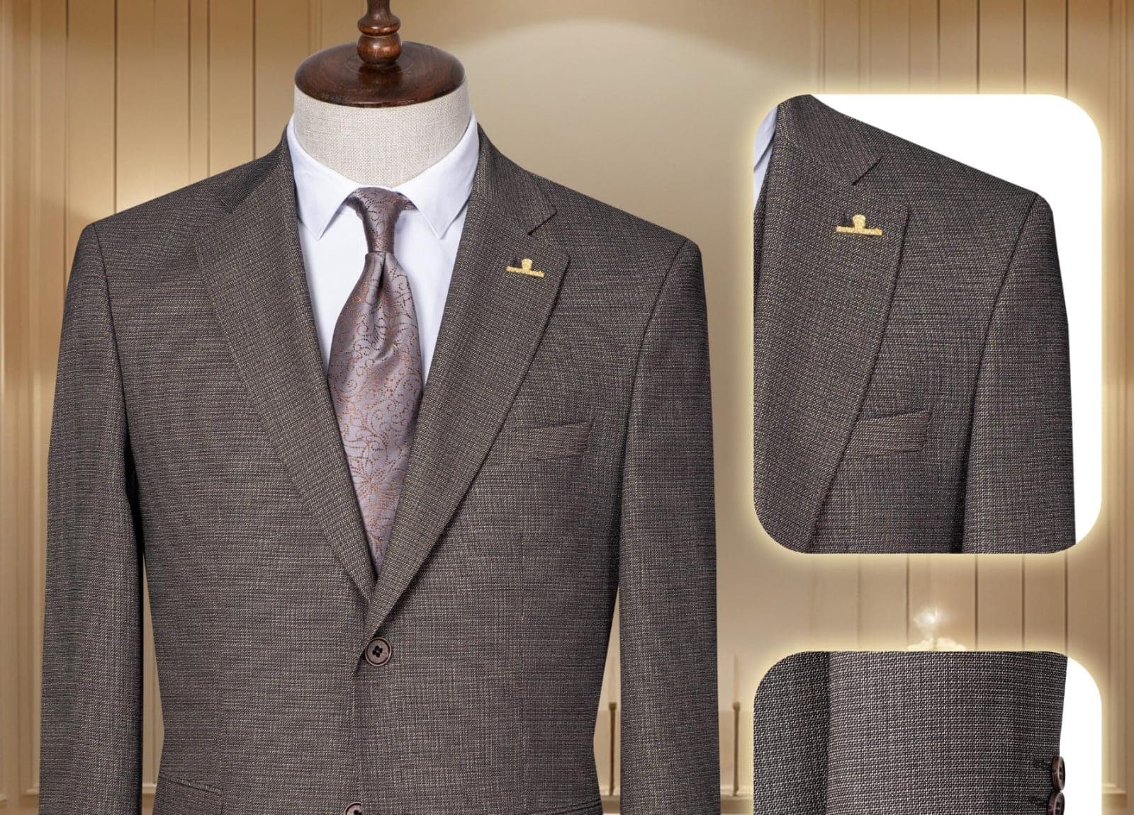 Quality premium men's Turkish 2 piece suit-9size (42-58) gallery 17