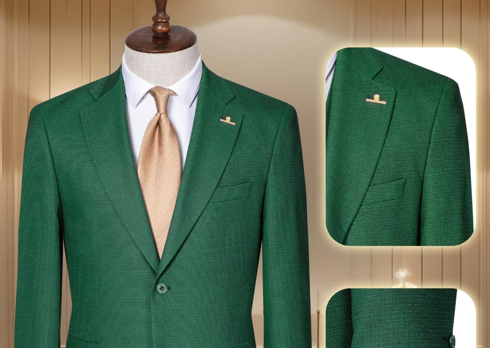 Quality premium men's Turkish 2 piece suit-9size (42-58) gallery 18